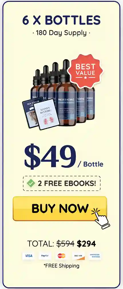 prostadine 6 bottle pricing