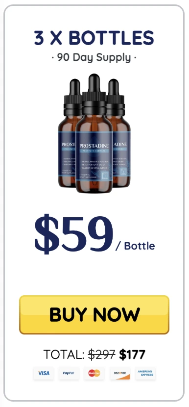 prostadine 3 bottle pricing